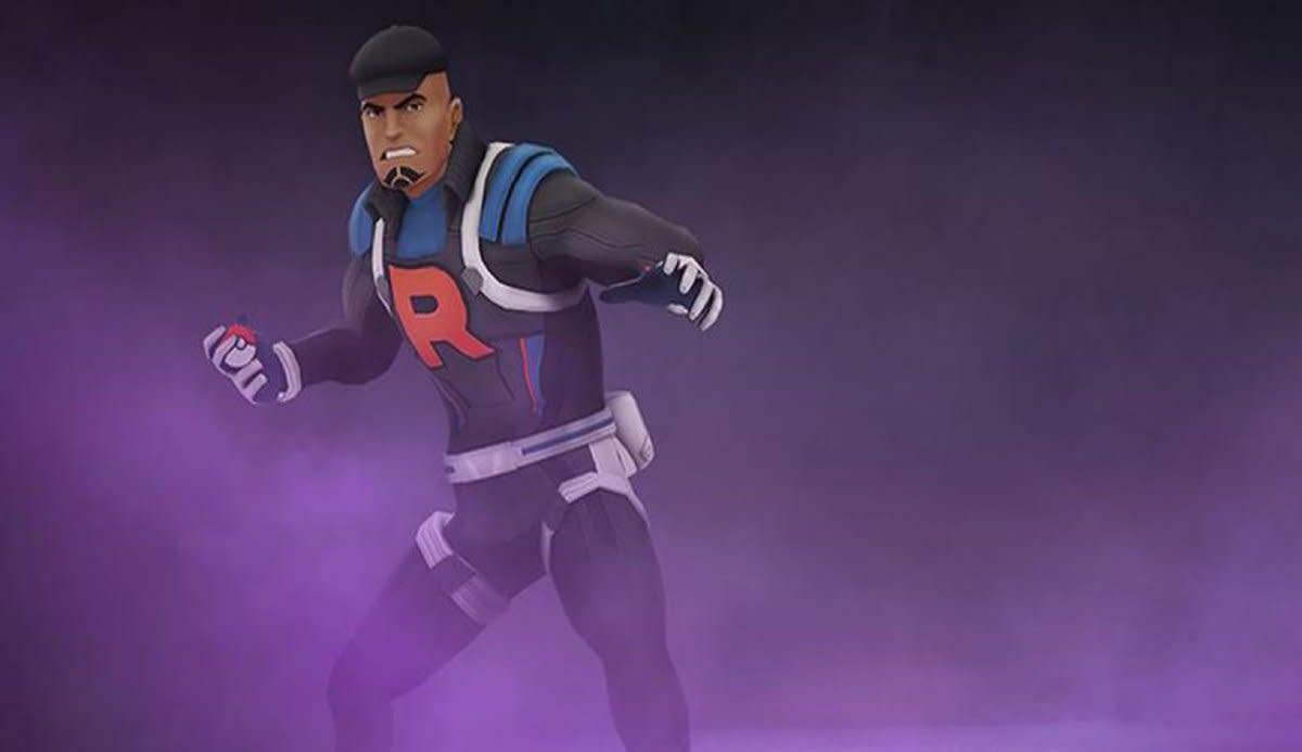 Rocket boss Cliff in Pokémon Go.